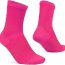 Calcetines Ciclismo Rosa Fluor